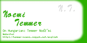 noemi temmer business card